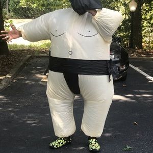 Sumo Suit Inflatable Halloween Outfit Costume